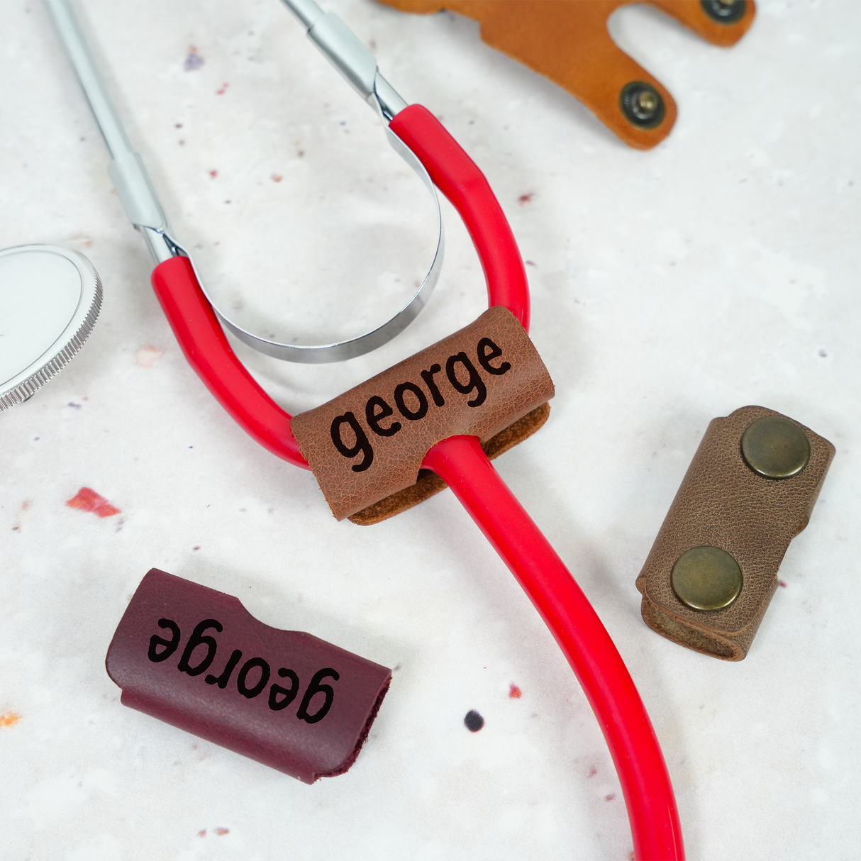 Personalized Stethoscope ID Tag: Custom Monogram Name Label for Nurses and Doctors