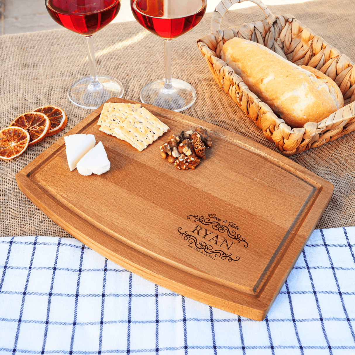 Customized Cutting Board, Engraved Wood Charcuterie Board, Serving Tray, Cutting Board Personalized, Bridal Shower Gift, Wedding Present