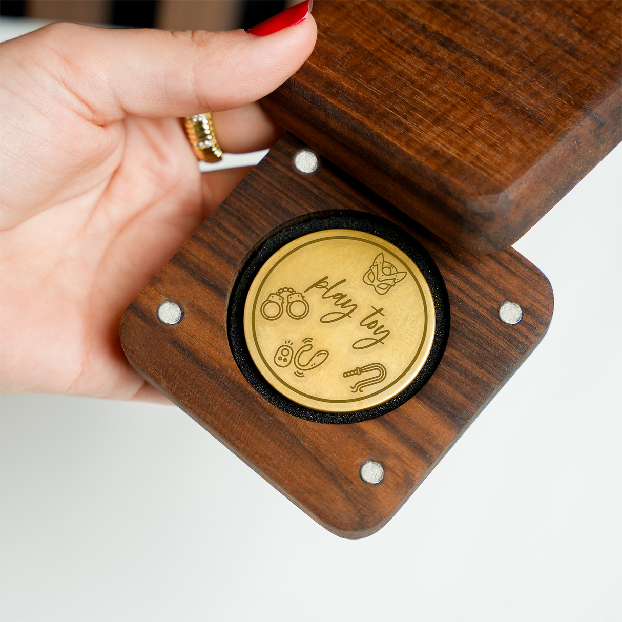 Naughty Couple Decision Coin: Custom Engraved Erotic Flip Token for Spicy Nights