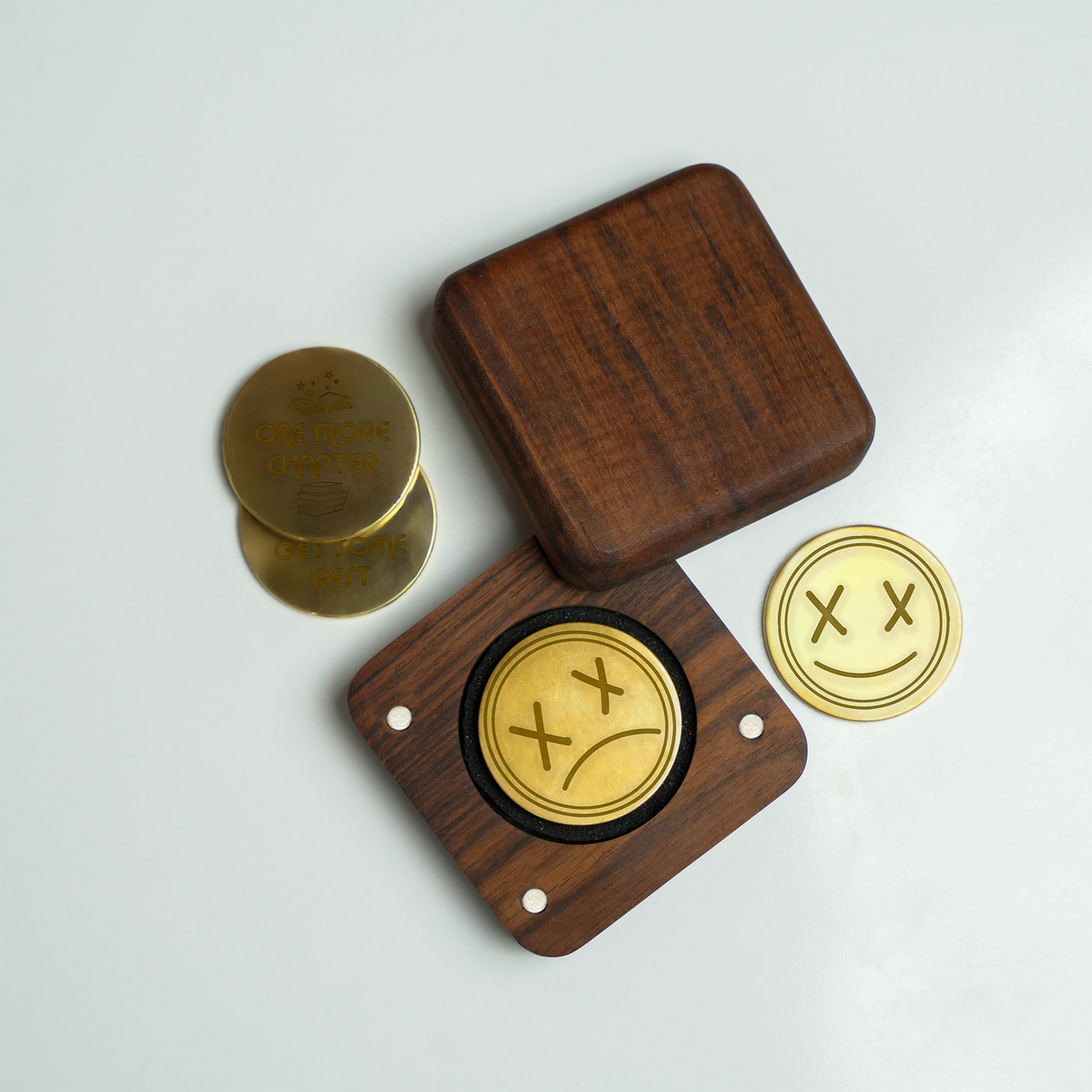 One More Chapter or Sleep Flip Token: Humorous Decision Maker Coin for Bookworms