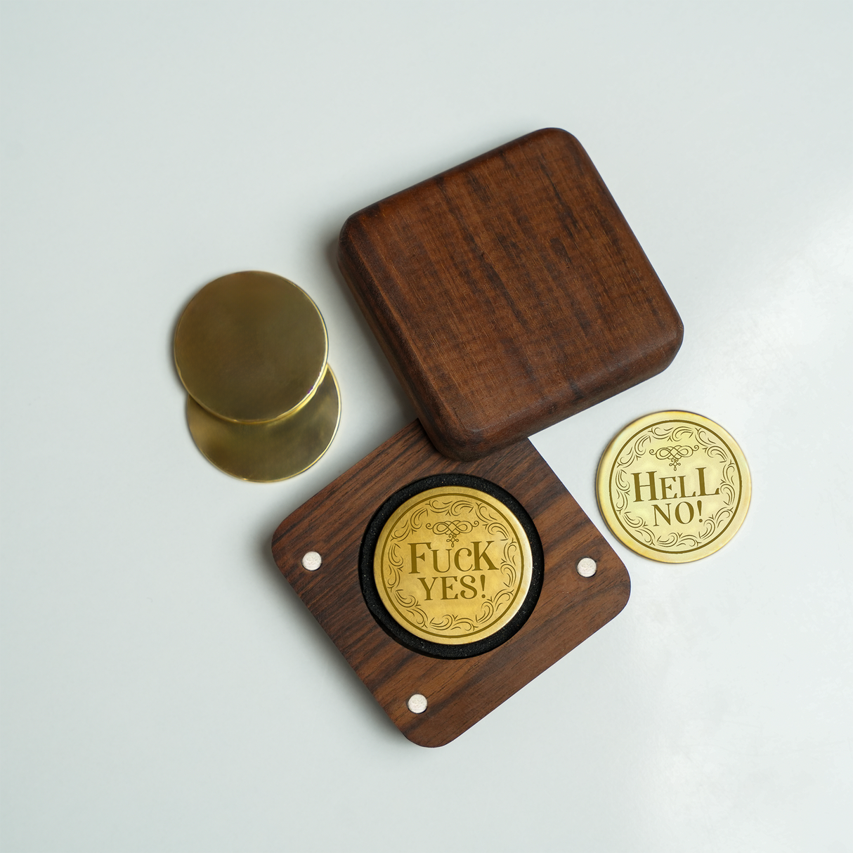 Naughty Couple Decision Coin: Custom Engraved Erotic Flip Token for Spicy Nights