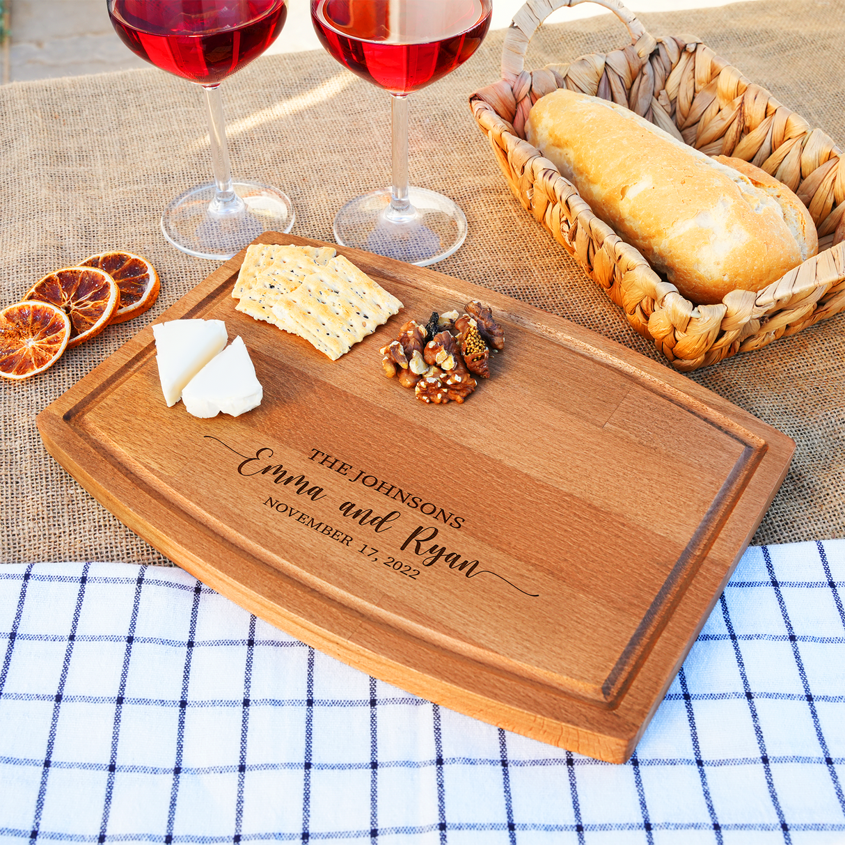 Custom Wedding Monogram Cutting Board, Wooden Charcuterie Board, Couples Gift, Wedding Gift for Bride, Cutting Board Personalized, Home Gift