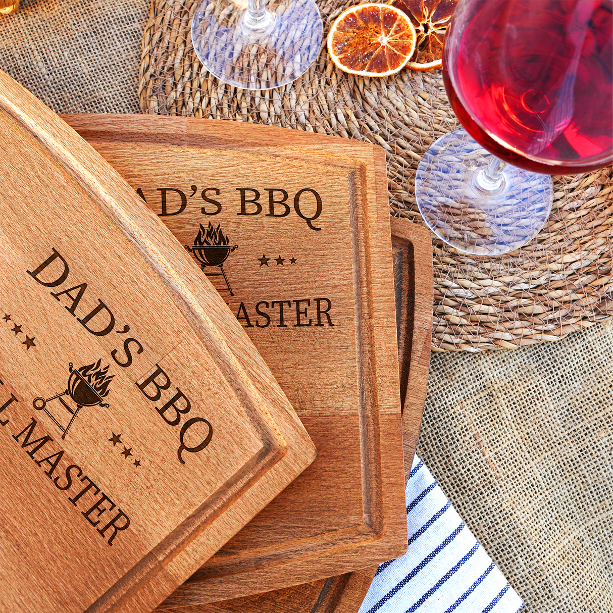 Personalized Meat Cutting Board, Barbecue Gifts for Men, Custom Grill Cutting Board, Engraved BBQ Tray, Gifts for Grandpa, Grill Accessories