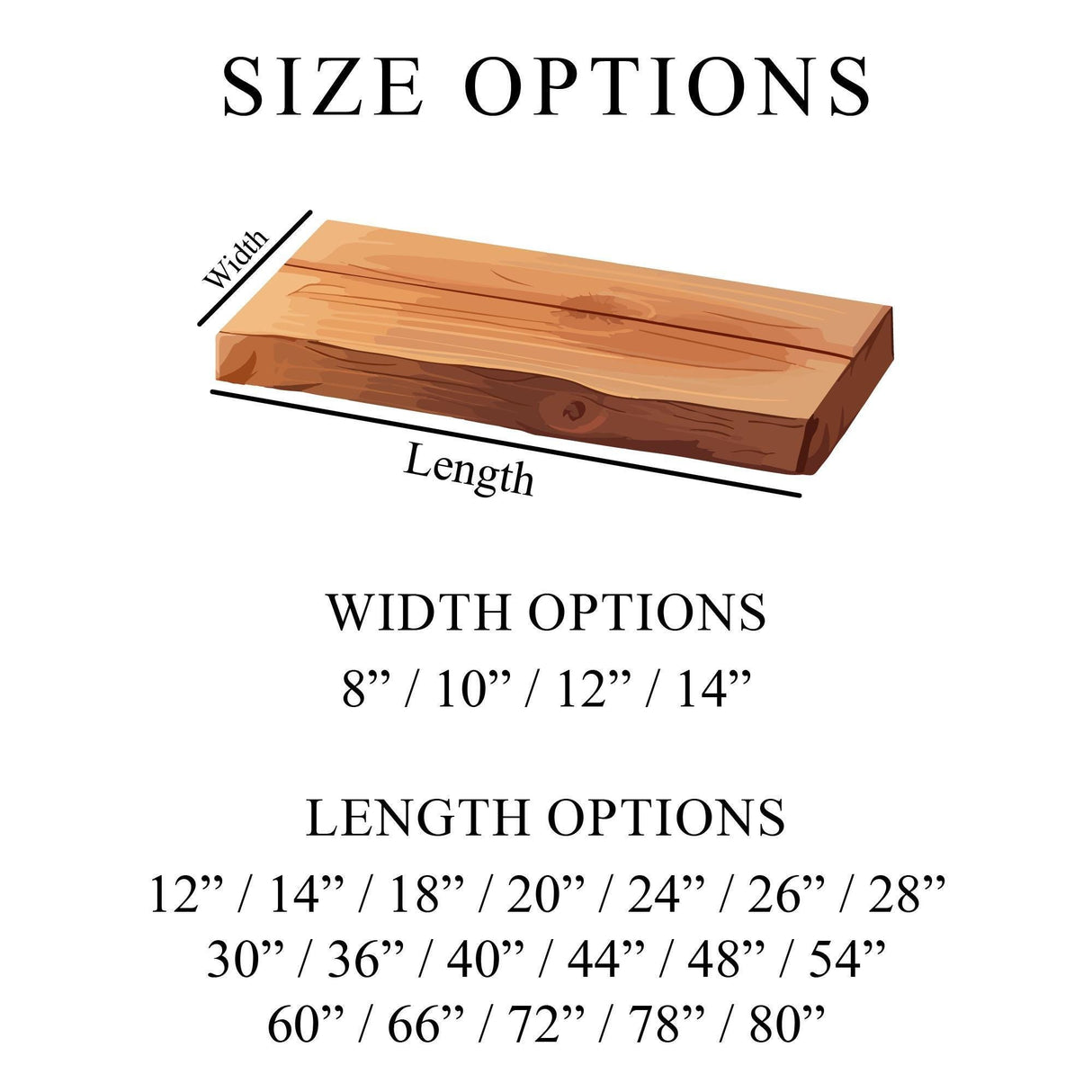 Live Edge Walnut Floating Wooden Shelf: Wall Mounted Modern Rack, Kitchen or Bathroom Storage