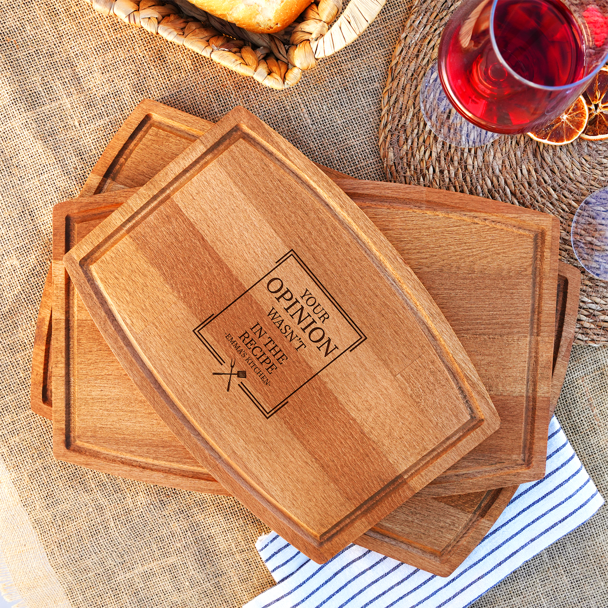 Custom Kids Name Personalized Cutting Board, Wood Engrave Board, Mother's Day Gift, Anniversary Gifts, Kitchen Decor, Kitchen Gifts for Her
