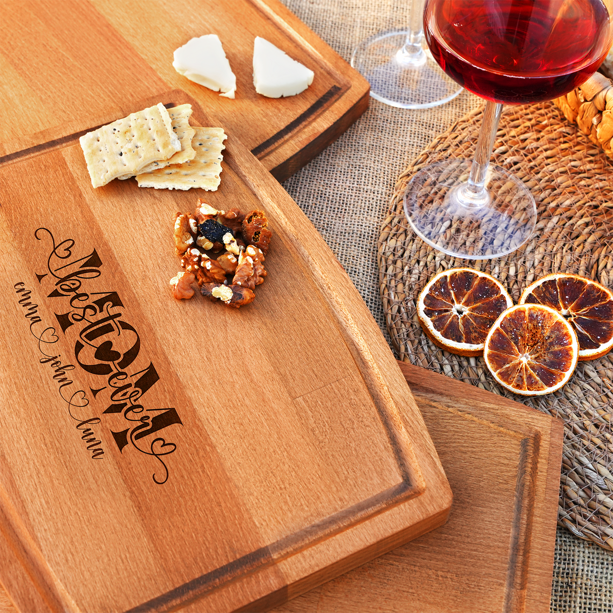 Custom Kids Name Personalized Cutting Board, Wood Engrave Board, Mother's Day Gift, Anniversary Gifts, Kitchen Decor, Kitchen Gifts for Her
