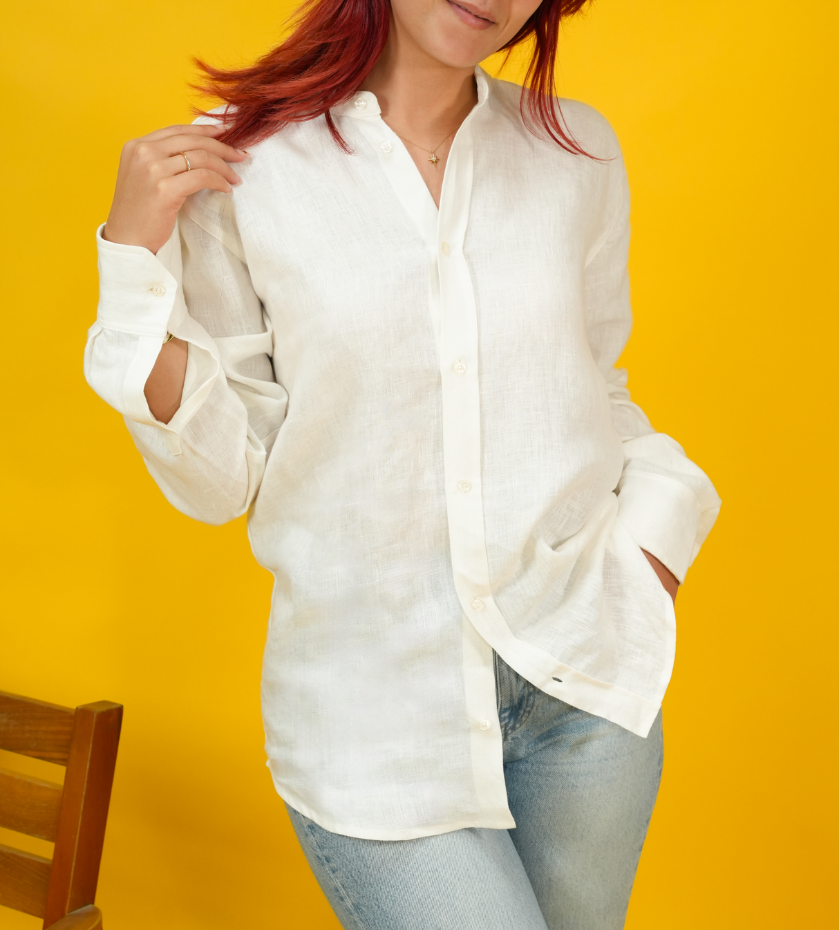 Women Relaxed Fit Linen Shirt, Long Sleeve Relaxed Fit Shirt, Button Down Shirt, Oversize Linen Shirt, Linen Clothing, Linen Tops for Women