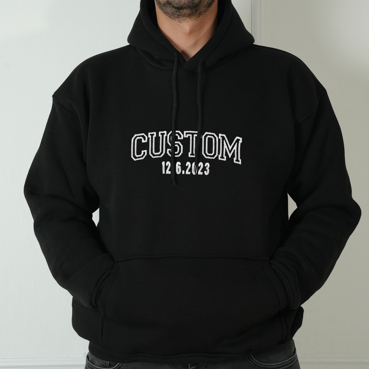 Custom Embroidered Zip Up Jacket: Personalized Text or Name Appeals, Gift for Birthday or Christmas