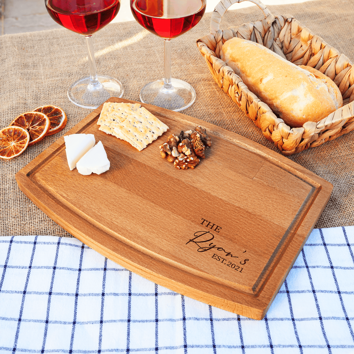 Cutting Board Personalized, Wooden Cutting Board, Christmas Gift for Couples, Realtor Closing Gift, Custom Maple Cutting Board, Kitchen Gift