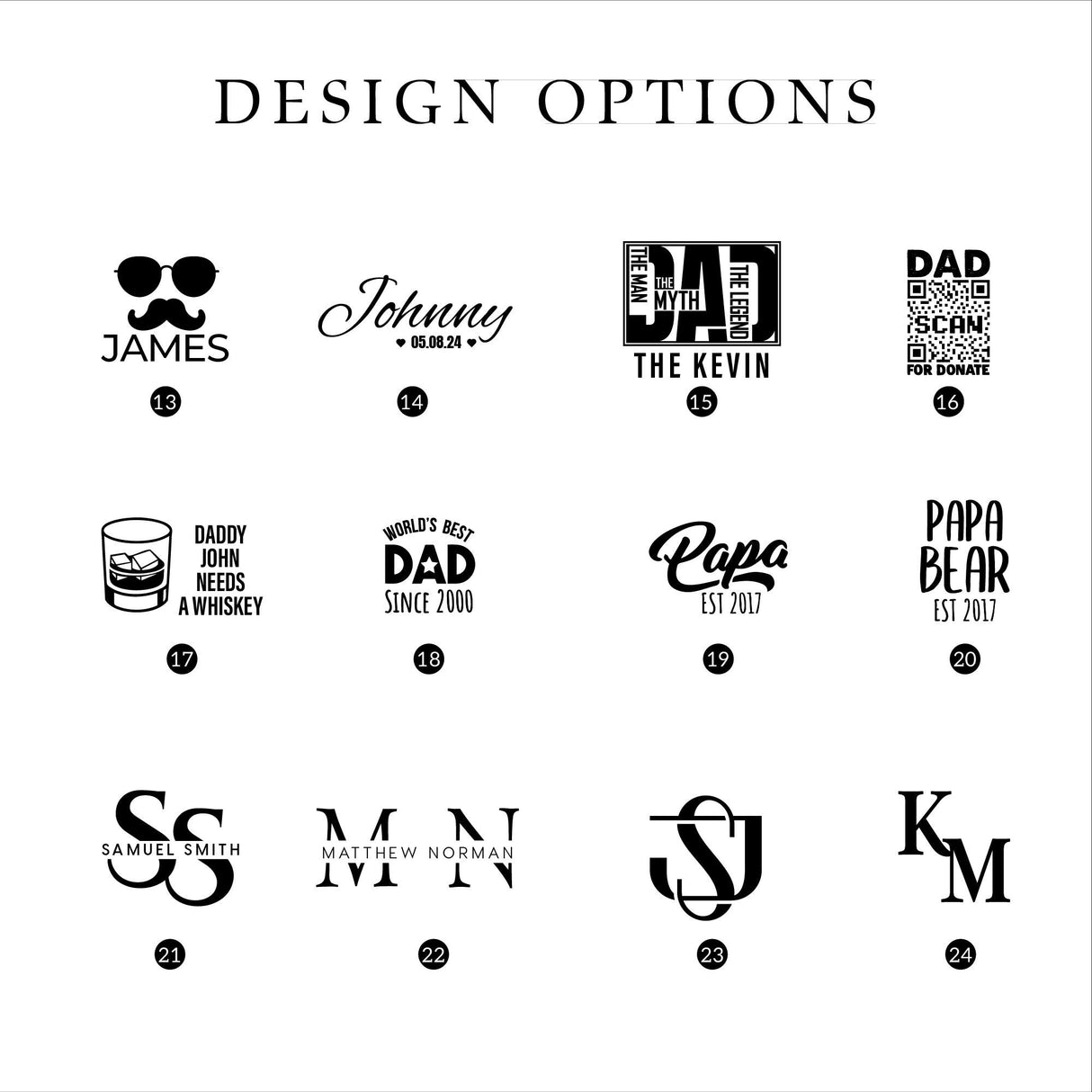 a bunch of logos that are on a white background