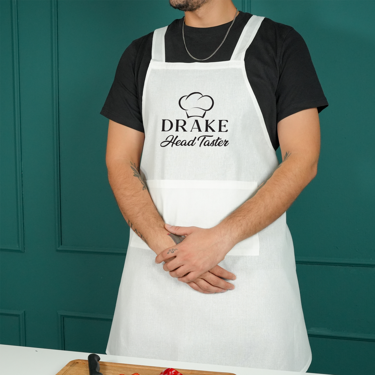 Japanese Style Cotton Apron: Plus Size Cross Back Apron for Grilling or Workshop