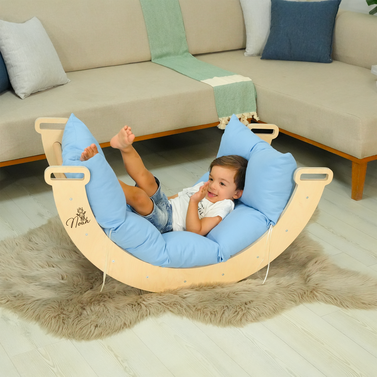 Montessori Climbing Triangle Baby Gym Play Set: Personalized Toddler Furniture, Toys and Games