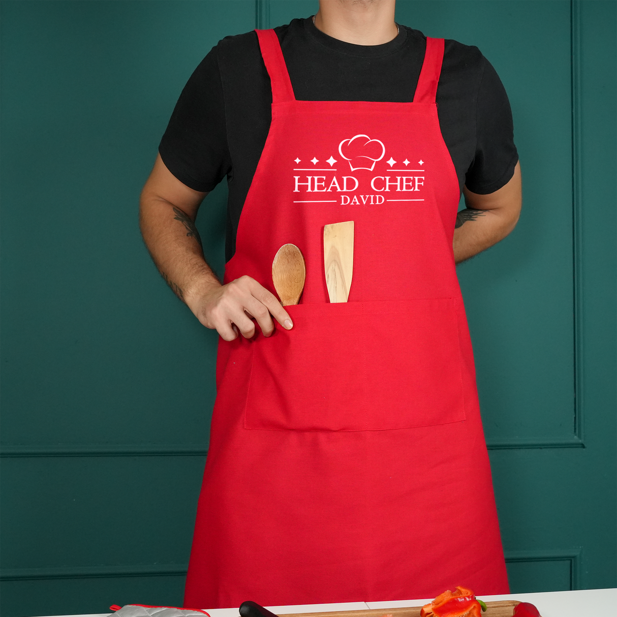 Custom Japanese Apron for Dad: Cotton Christmas Kitchen Apron, Grill Master Gift