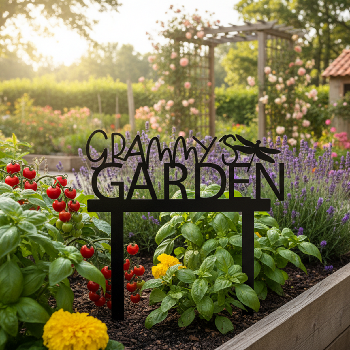 Custom Garden Plant Markers: Metal Plant Name Label for Backyard Gardeners