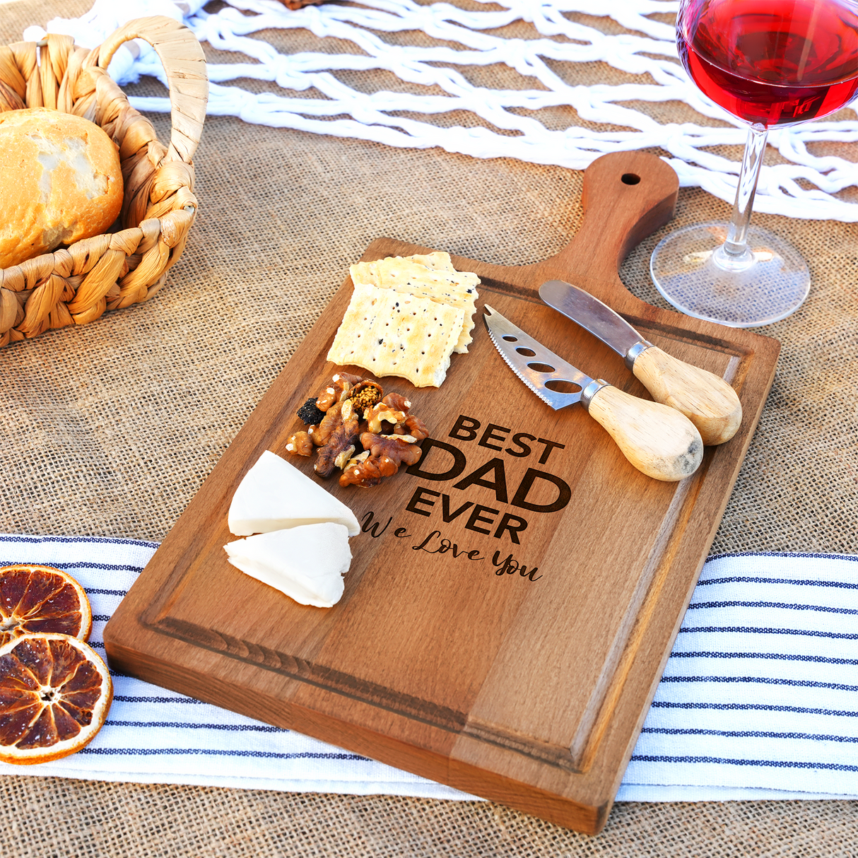 Personalized Grilling Gift Wood Cutting Board, Dad Christmas Gift, BBQ Gifts, Meat Carving Board, Serving Boards,Grandpa Gift, Gift for Him