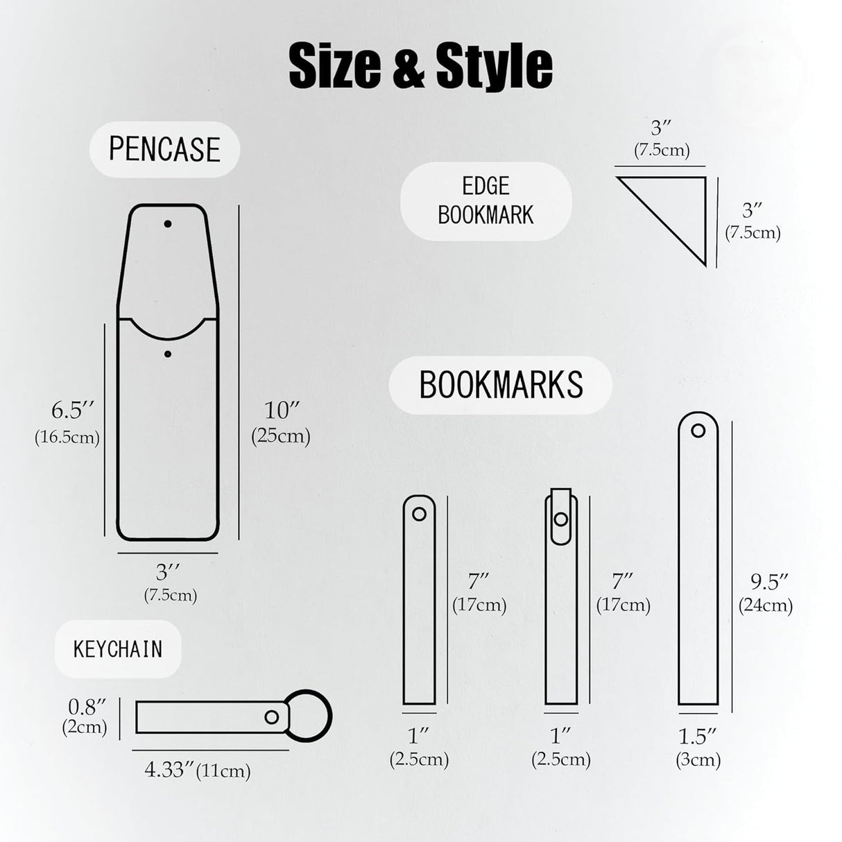 Personalized Leather Corner Bookmark | Gift Set for Book Lovers