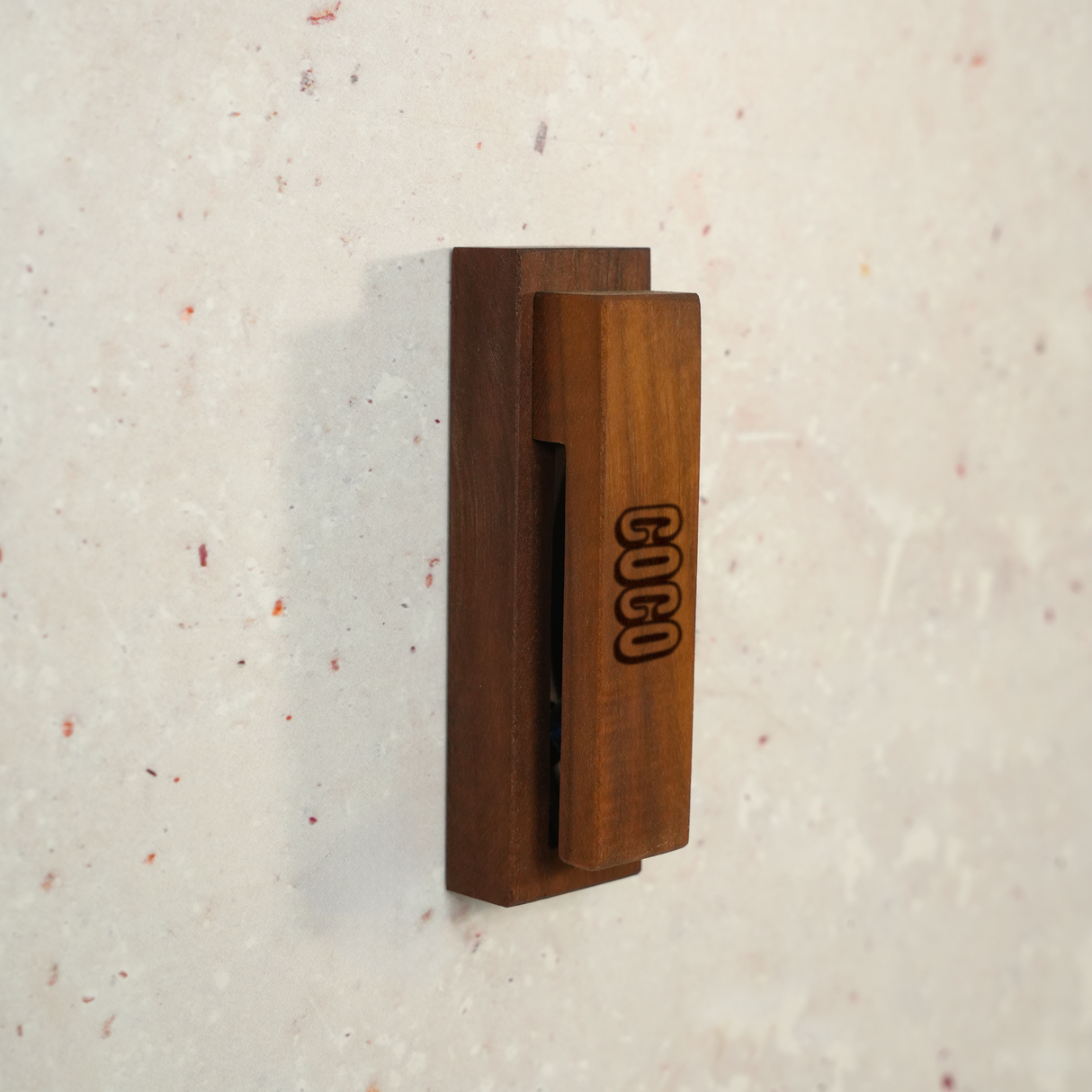 Personalized Wooden Dog Paw Towel Hook Rack: Wall Mounted Holder with Pet Name Engraving