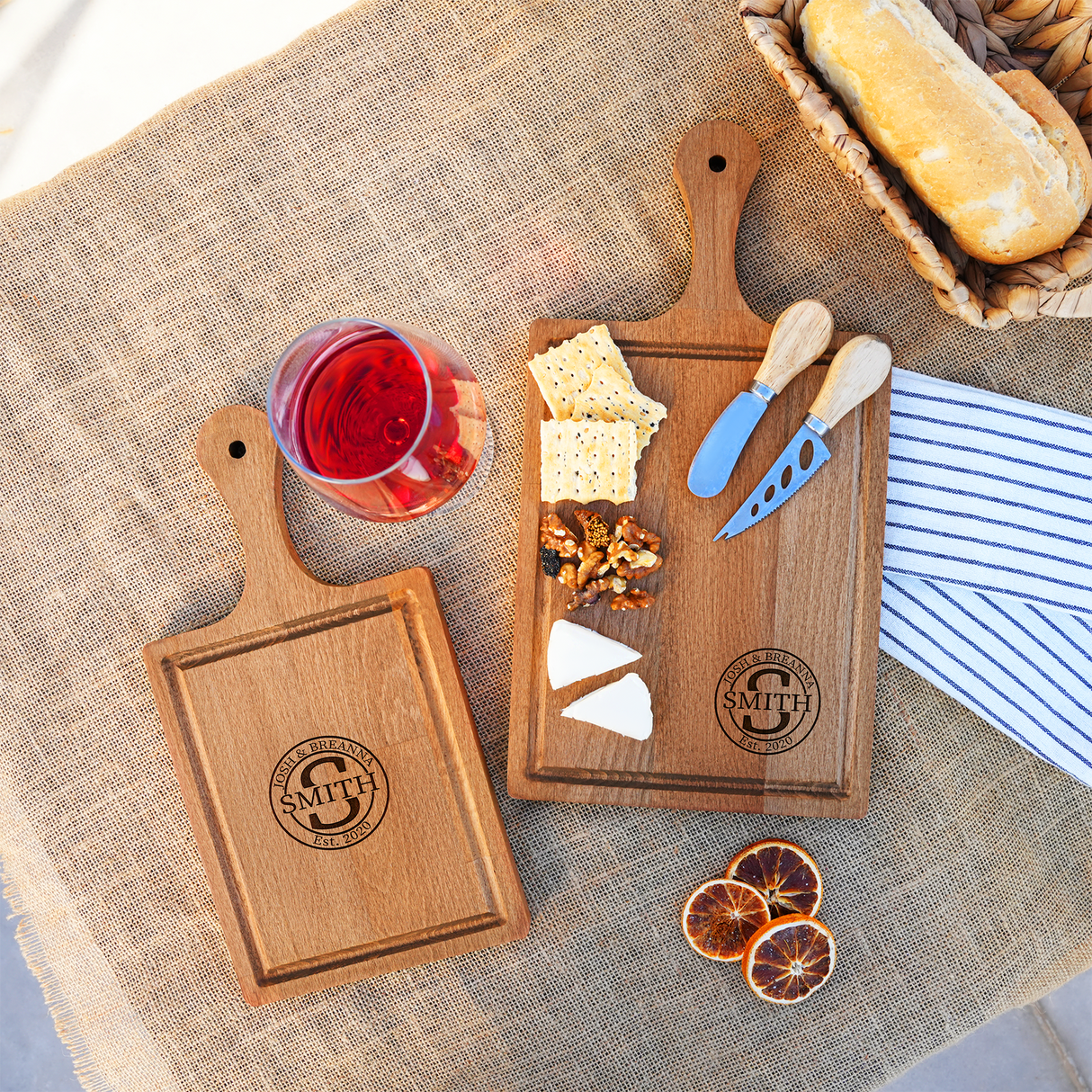 Charcuterie Board Personalized, Custom Engraved Wooden Cutting Board, Housewarming Gift, New Homeowner Gift, Newlywed Gifts, Chopping Board