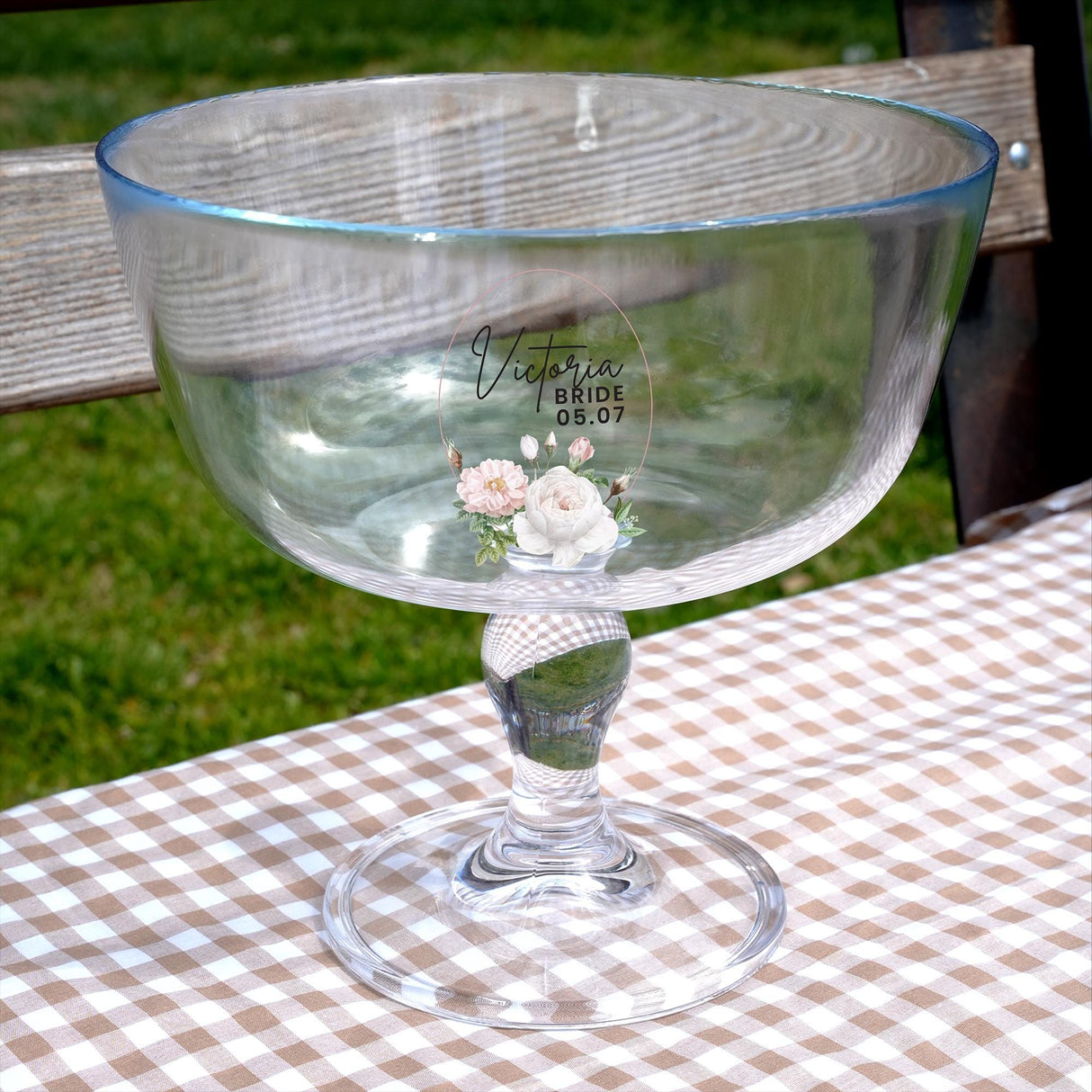 Personalized Team Bride Glass Cake Stand: Elegant Bridal Shower Dessert Plate with Dome Lid