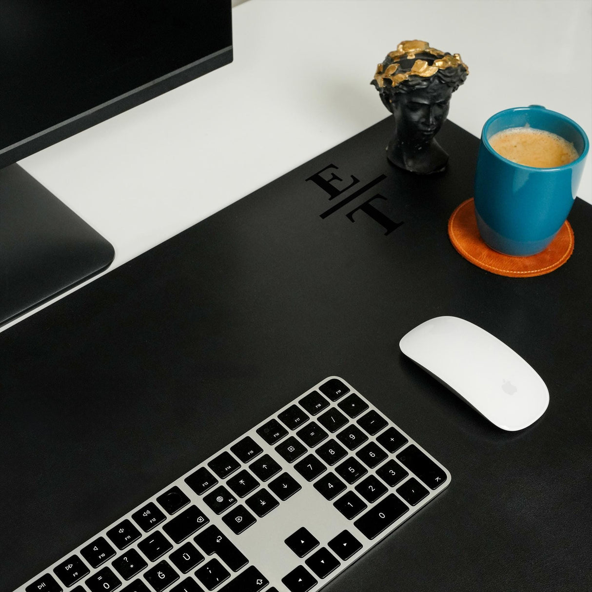 Personalized Leather Gaming Desk Mat, Large Mousepad, Costum Desk Mat, Home Office Decor, Anniversary Gift, Teacher Gift,Computer Acessories