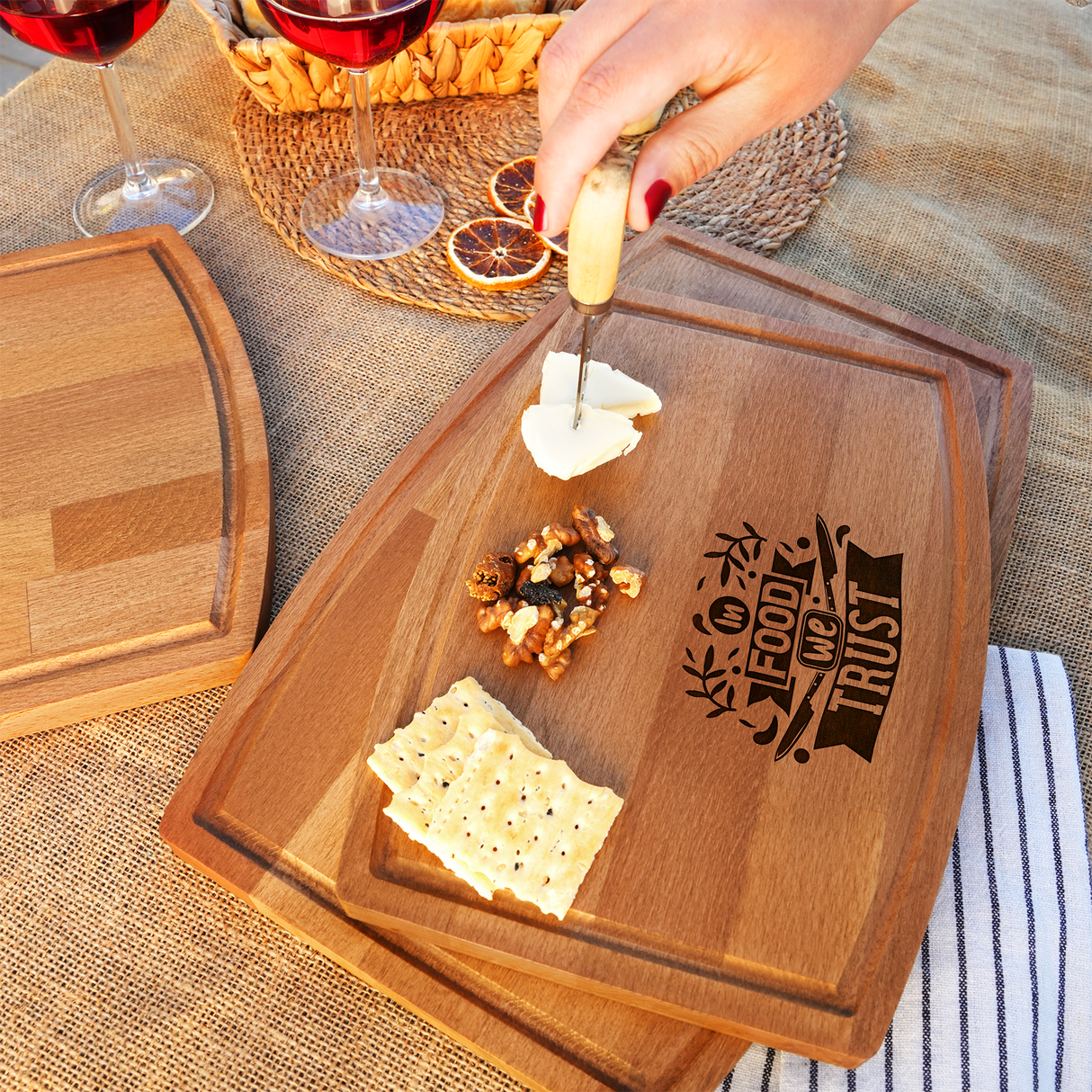 Wooden Cutting Board Personalized Serving Board, Funny Holiday Gift for Sister, Best Friend Gift, Couple Christmas Gift, Farmhouse Decor