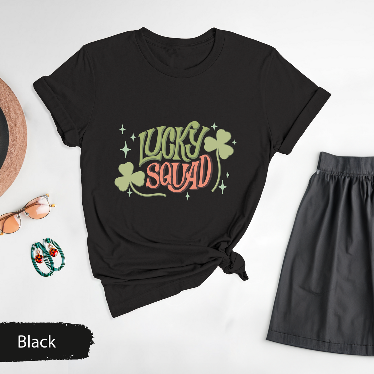 Lucky Squad T-Shirt, St Patricks Day Group Shirt, Shamrock Graphic Tee, St Paddys Party Shirt, Funny Lucky Shirt, Matching Festival Tees