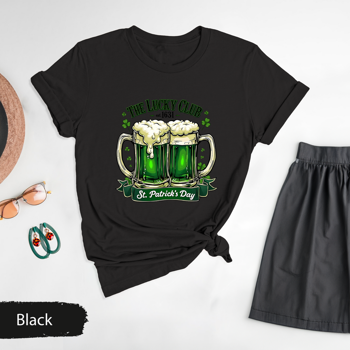 The Lucky Club St. Patricks Day Shirt, Irish Beer Social Club Tee, Unisex St Patricks Day Group T-Shirt, Beer Lover Gift, Irish Drink Shirt