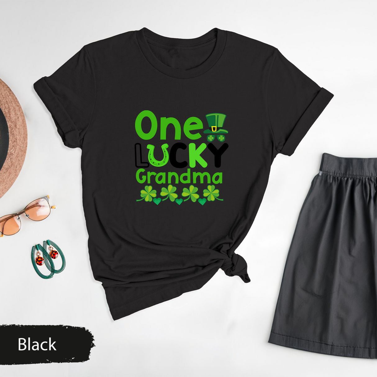 One Lucky Grandma Shirt, St Patricks Day Grandma Tee, Irish Grandma Shirt, Cute Saint Pattys Day Gift, Lucky Nana Gift, Irish Day Gifts