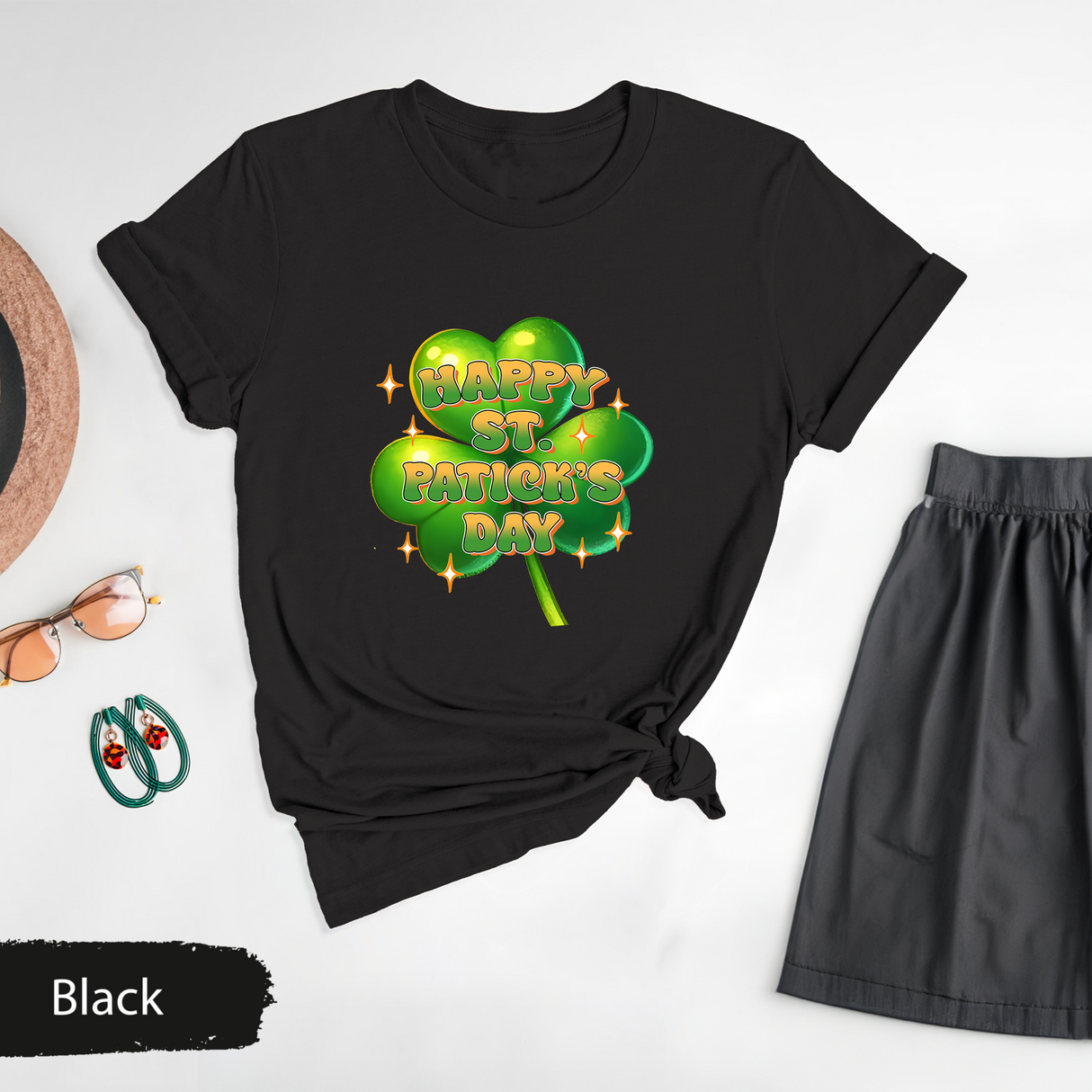 Happy St. Patrick’s Day Shirt, Cute Shamrock Clover Tee, Irish Day Gift, Festive Irish Holiday T-Shirt, Green St. Paddy’s Celebration Outfit
