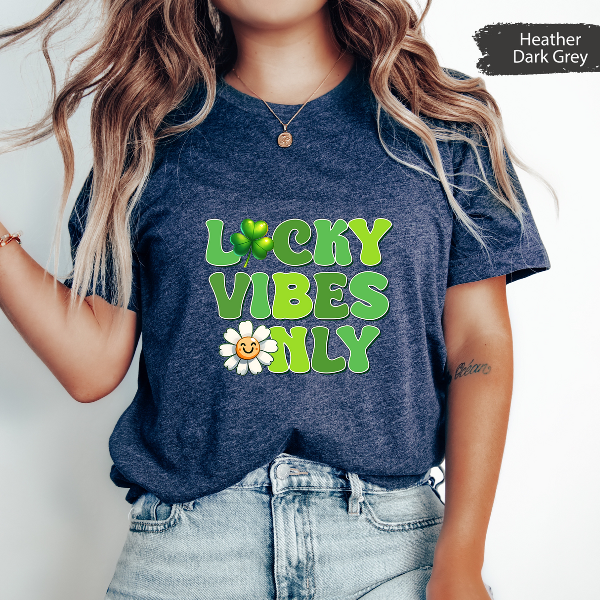 Lucky Vibes Only Shirt St Patricks Day Gift, Retro St Patricks Day Tshirt, Cute Daisy Graphic TShirt, Fun Shamrock Shirt, St Patricks Outfit
