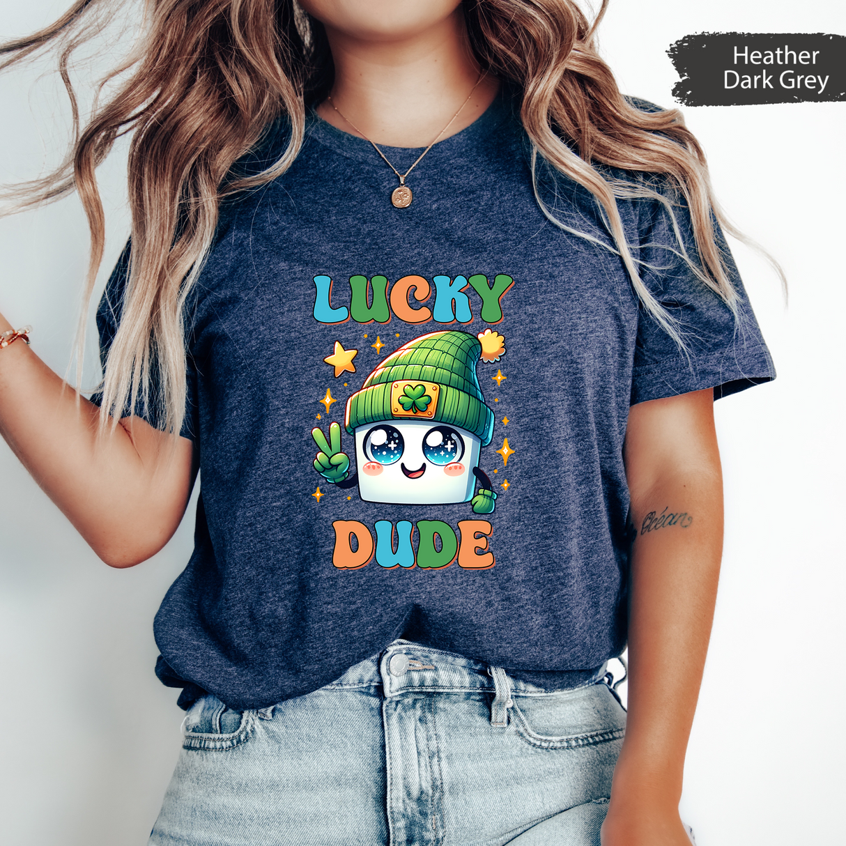 Lucky Dude T-Shirt, Boys St Patricks Day Shirt, Lucky Shamrock Tee, Lucky Dude Funny St Pattys Day Shirt, Gift for Boyfriend, Gift for Kids