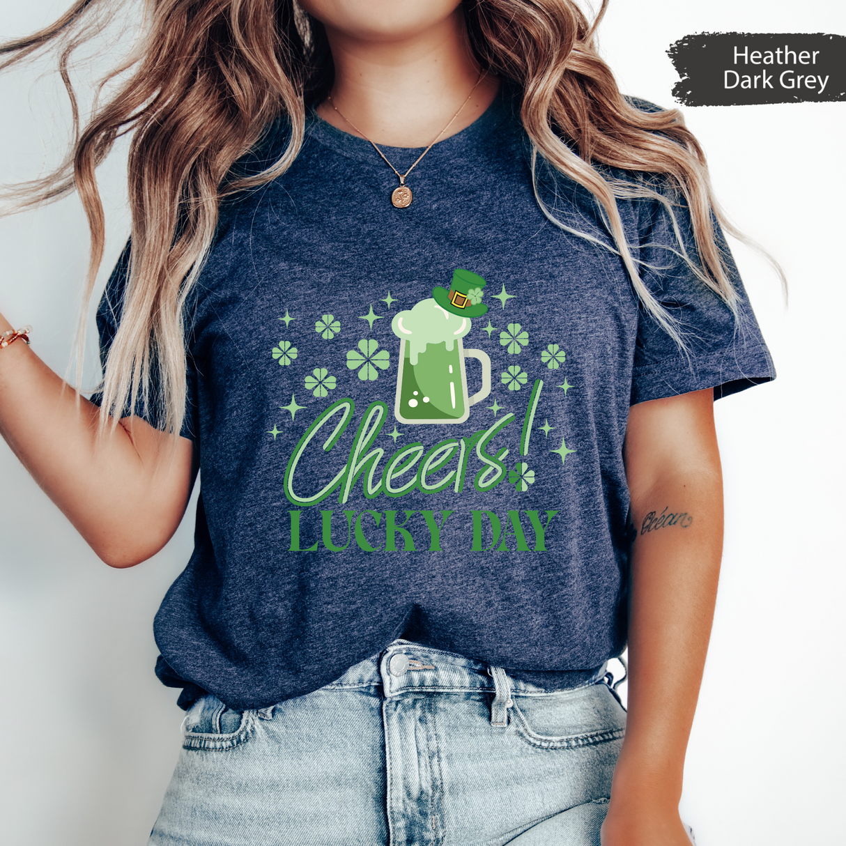 St Patricks Day Cheers Lucky Day T-Shirt, Green Beer Shirt, Beer Lover Gift, Irish Pub Party T-Shirt, Funny Patricks Outfit, Bar Crawl Shirt