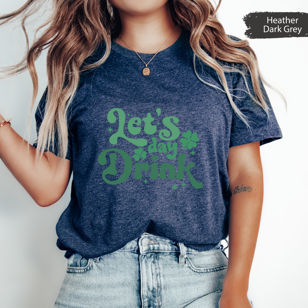 Let’s Day Drink Shirt, Funny St Patricks Day Drinking Tee, Retro Irish Party T-Shirt, Lucky Pub Crawl Outfit, St Paddys Beer Lover Gifts