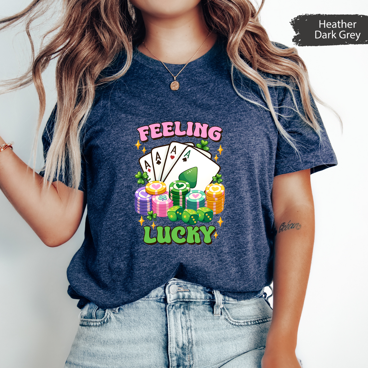 Feeling Lucky T-shirt for St Patricks Day, Irish Day Gift, Womens St Patricks Day Gift, Lucky Charm Shirt, Irish Shirt, Comfort Colors shirt