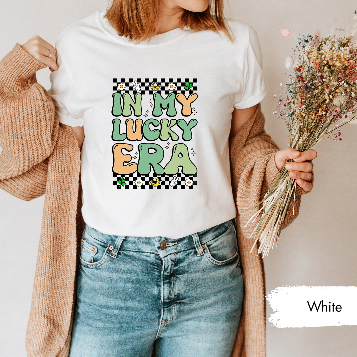 In My Lucky Era Shirt, Retro St Patricks Day Graphic Tee, Lucky Aesthetic T Shirt, St Patricks Day Shirt, Cute Clover Tshirt, Irish Day Gift