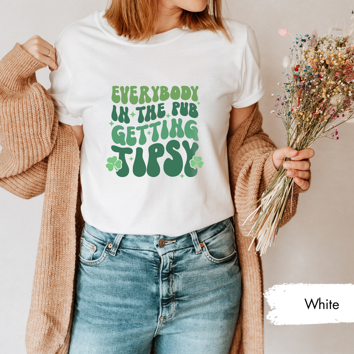 Everybody in the Pub Getting Tipsy Shirt, Funny St Patrick’s Day Drinking Tee, Retro Irish Party T-Shirt, Drinking DayTee, Irish Pub Shirt