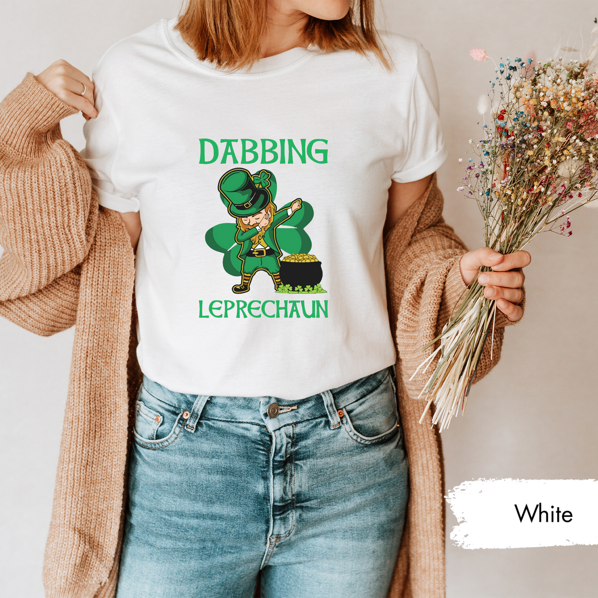 Dabbing Leprechaun Funny St. Patrick's Day Shirt, Lucky Irish Tshirt, Kids Tshirt, Happy Patrick's Day, Leprechaun Shirt, Irish Day Outfits