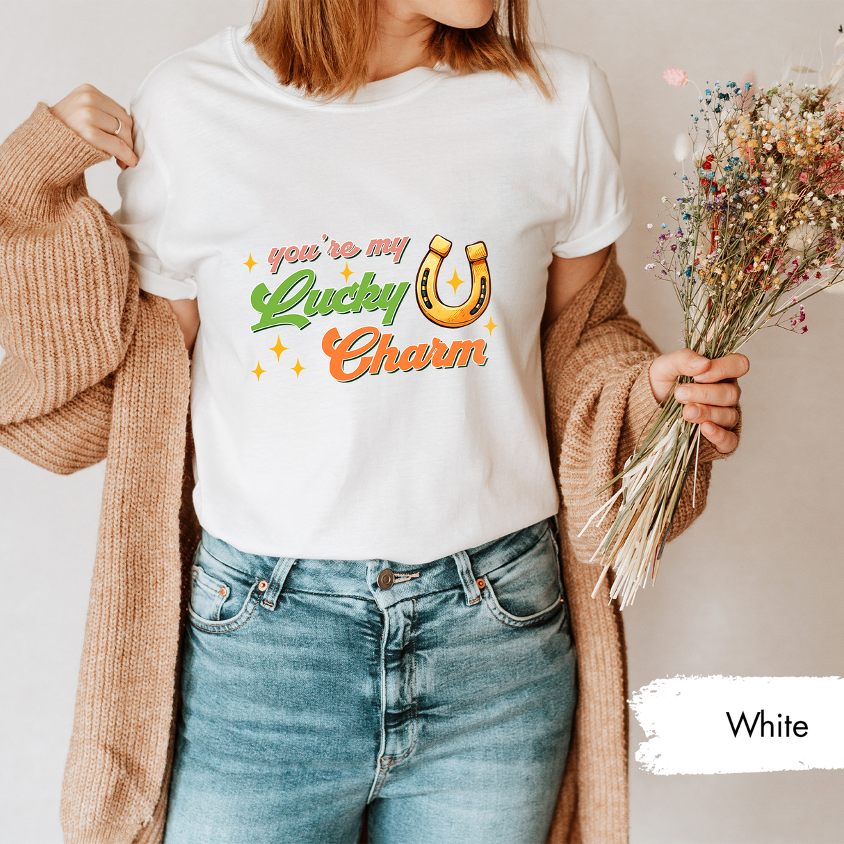 You’re My Lucky Charm Shirt, Cute St Patrick’s Day Shirt, Romantic Irish Couple Tee, St Patricks Day Gift for Girlfriend, Lucky Charm Shirt