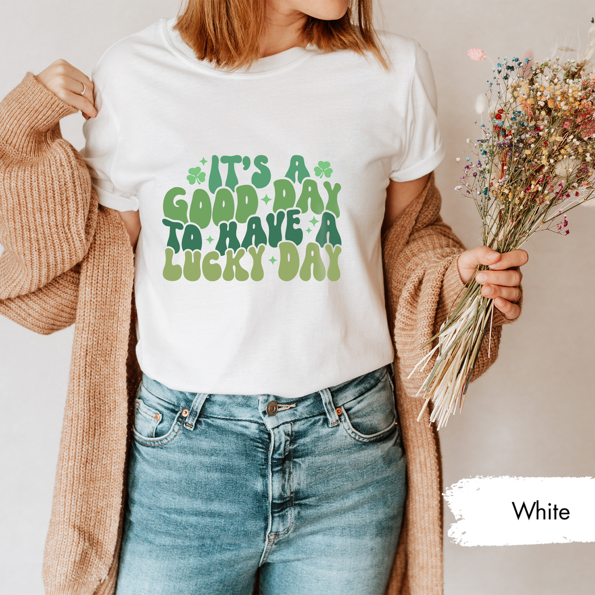 It’s a Good Day to Have a Lucky Day T-Shirt, Positive Saint Patricks Day Tee, Lucky Shirt, Irish Motivational Graphic Shirt, Shamrock Shirts