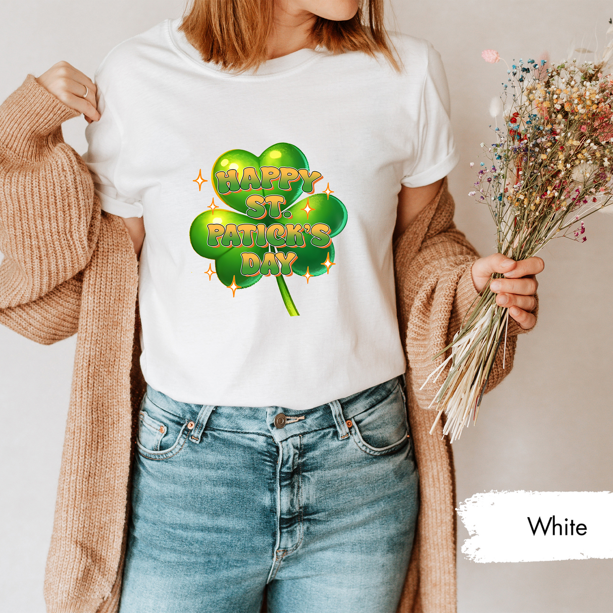 Happy St. Patrick’s Day Shirt, Cute Shamrock Clover Tee, Irish Day Gift, Festive Irish Holiday T-Shirt, Green St. Paddy’s Celebration Outfit
