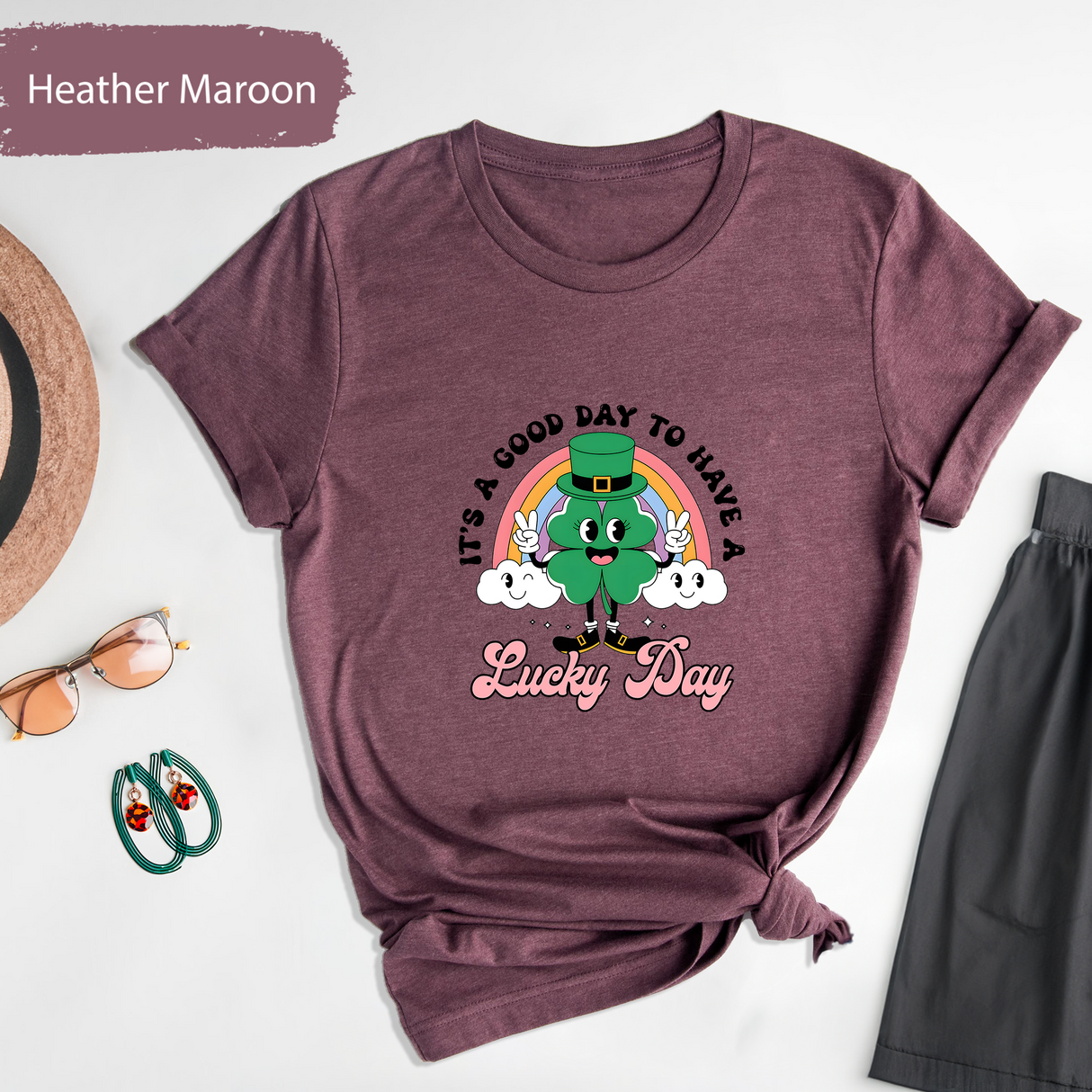 It's A Good Day To Have A Lucky Day Shirt, Lucky Day Shirt, Cute St Patricks Day Tee, Irish Shamrock Lucky Charm Tee, Cute Shamrock Shirt