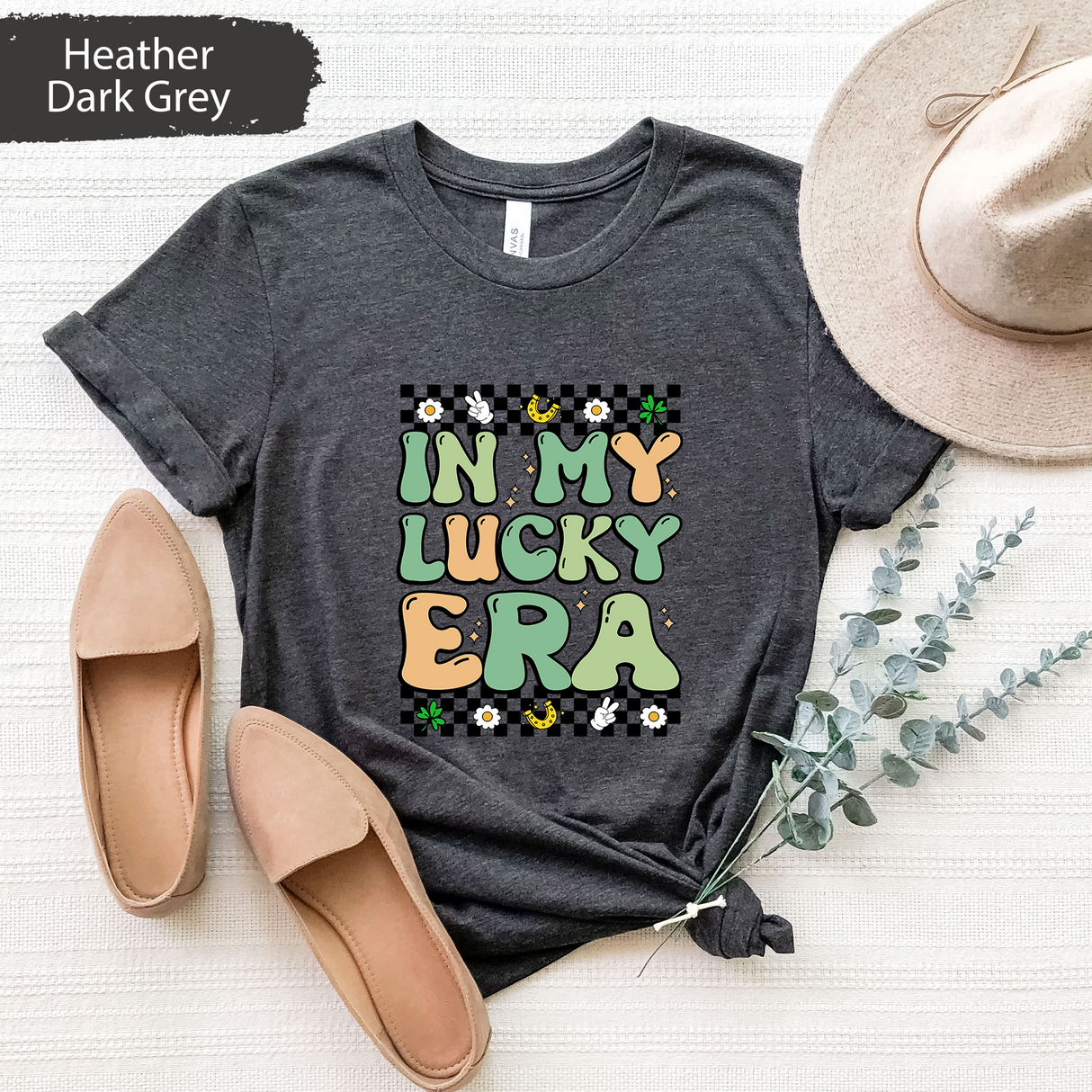 In My Lucky Era Shirt, Retro St Patricks Day Graphic Tee, Lucky Aesthetic T Shirt, St Patricks Day Shirt, Cute Clover Tshirt, Irish Day Gift