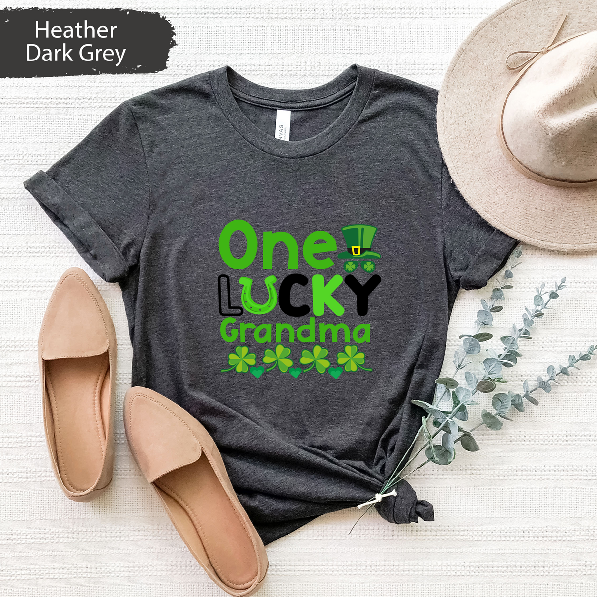 One Lucky Grandma Shirt, St Patricks Day Grandma Tee, Irish Grandma Shirt, Cute Saint Pattys Day Gift, Lucky Nana Gift, Irish Day Gifts