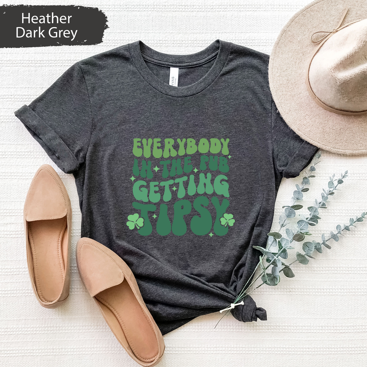 Everybody in the Pub Getting Tipsy Shirt, Funny St Patrick’s Day Drinking Tee, Retro Irish Party T-Shirt, Drinking DayTee, Irish Pub Shirt