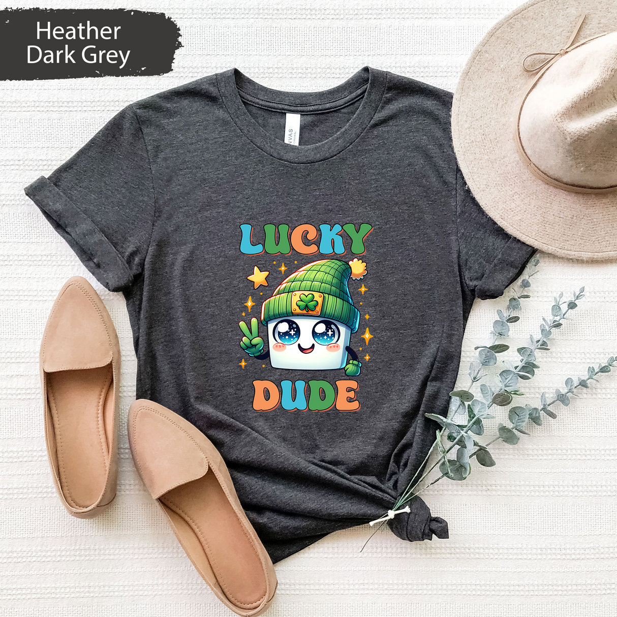 Lucky Dude T-Shirt, Boys St Patricks Day Shirt, Lucky Shamrock Tee, Lucky Dude Funny St Pattys Day Shirt, Gift for Boyfriend, Gift for Kids