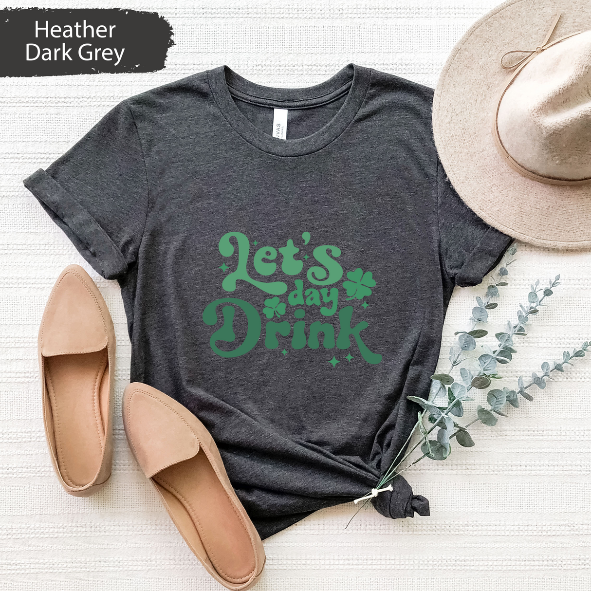 Let’s Day Drink Shirt, Funny St Patricks Day Drinking Tee, Retro Irish Party T-Shirt, Lucky Pub Crawl Outfit, St Paddys Beer Lover Gifts