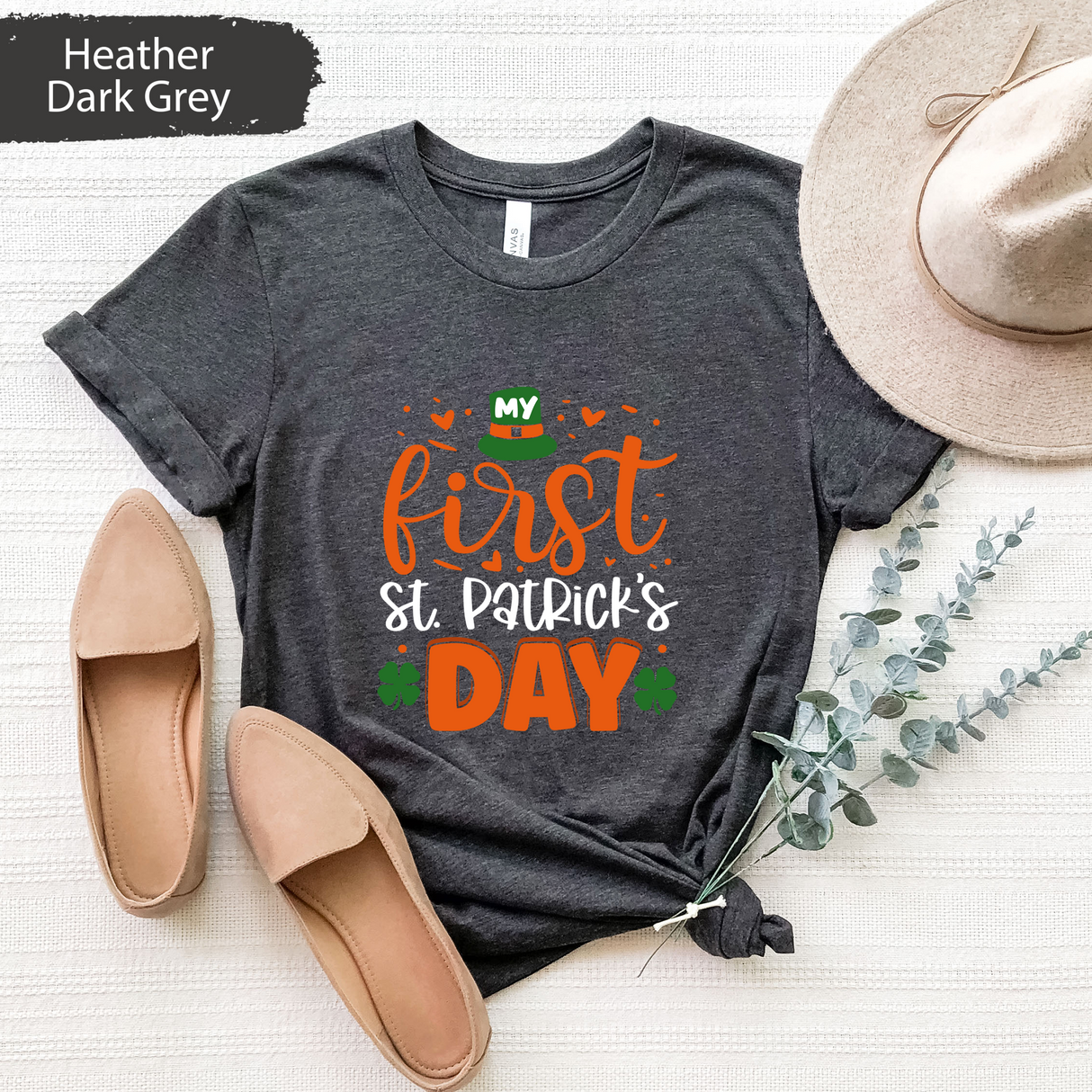 My First St Patricks Day Shirt, Baby St Paddys Day T-Shirt, Cute Lucky Shamrock Tee, Irish Baby Graphic Tees, Lucky Clover Toddler T shirts