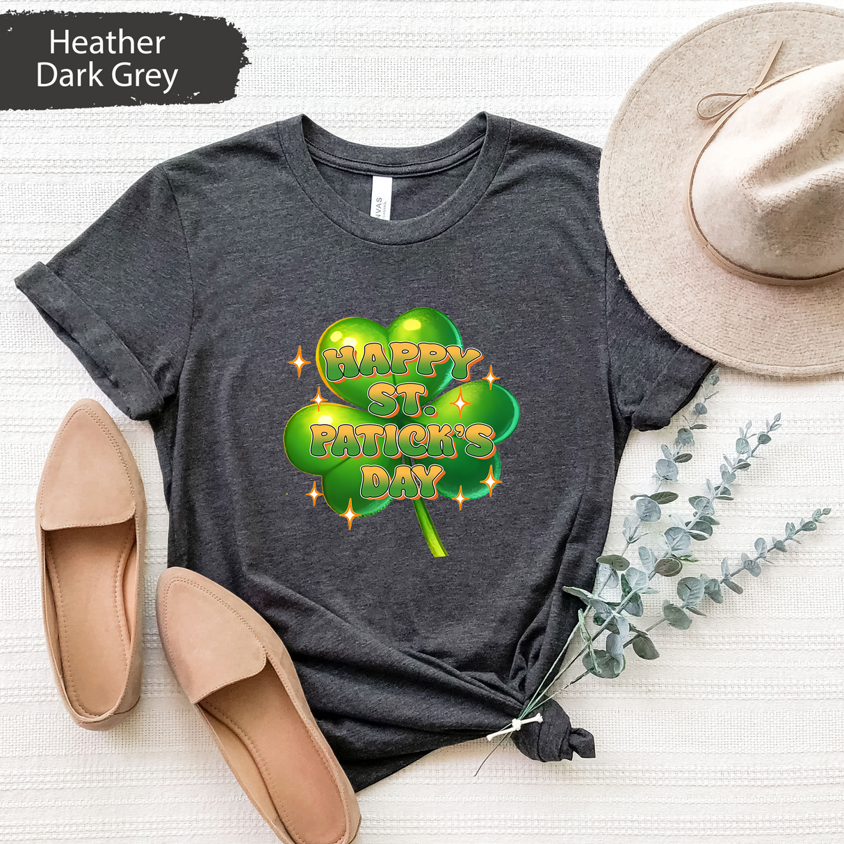 Happy St. Patrick’s Day Shirt, Cute Shamrock Clover Tee, Irish Day Gift, Festive Irish Holiday T-Shirt, Green St. Paddy’s Celebration Outfit