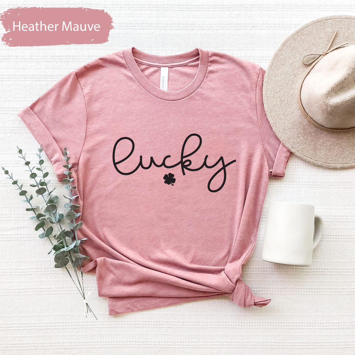 St Patrick's Day Shirt, Lucky Patricks Day Shirt, Cute Clover Graphic Tee, Irish Shirt, Lucky Charm Four Leaf Clover Shirt, Gifts for Her