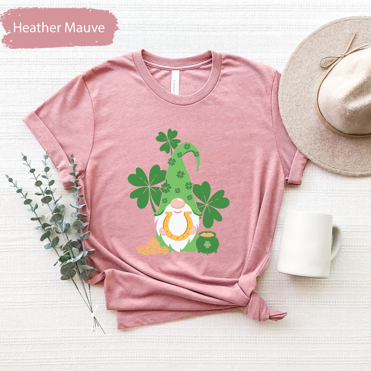 Saint Patrick's Day Gnome T-Shirt, Happy St. Patricks Day Shirt, Leprechaun Hat Gnome Shirt, Shamrock Shirt, Irish Gnome Shirt, Lucky Gnome